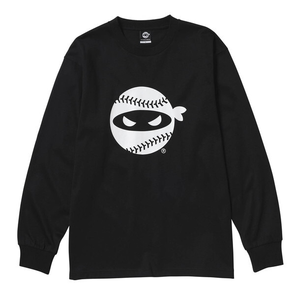 PITCHINGNINJA PITCHING NINJAベーシックロゴ長袖Tシャツ BLACK M サイズ OT0325FW05