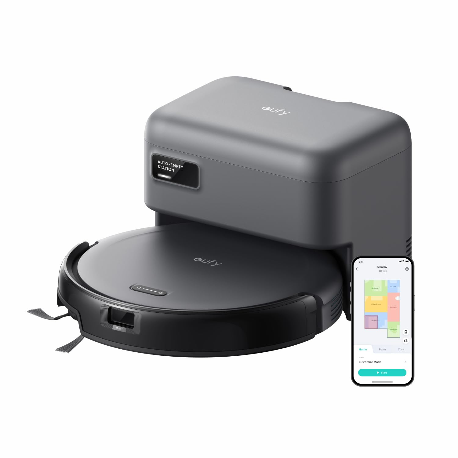 Anker Eufy (ユーフィ) Robot Vacuum Auto-Empty C10 (ロボット掃除機) 【自動ゴミ収集ステーション/伸縮サイドブラシ/毛絡み除去システム/レーザーマッピング/ア 24,772円