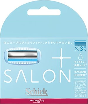 シック Schick ハイドロシルク サロンプラス 替刃(3コ入) スキンガード付 女性用 カミソリ ホワイト 1 個