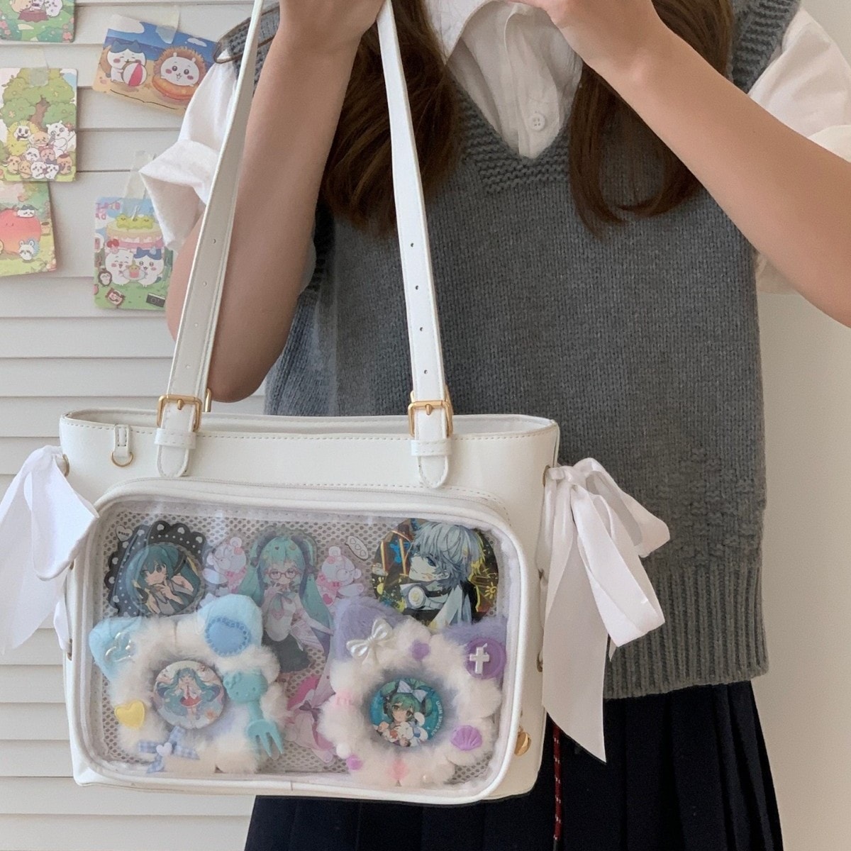 【1つ買うと10個無料】 痛バッグ 推し活 痛バ 今年も人気 ミニバッグ ショルダーバッグ jk制服 ロリータ トートバッグ 地雷系 ベビーバッグ 小食量 便利 高校 部活