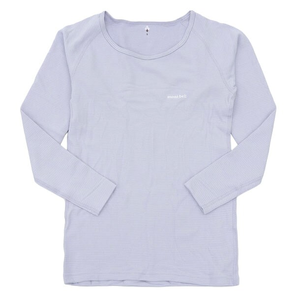モンベル アンダーウェア インナー レディース ジオライン M.W.ラウンドネックシャツ Lサイズ ラベンダー RL1107705LV mont-bell 6,544円