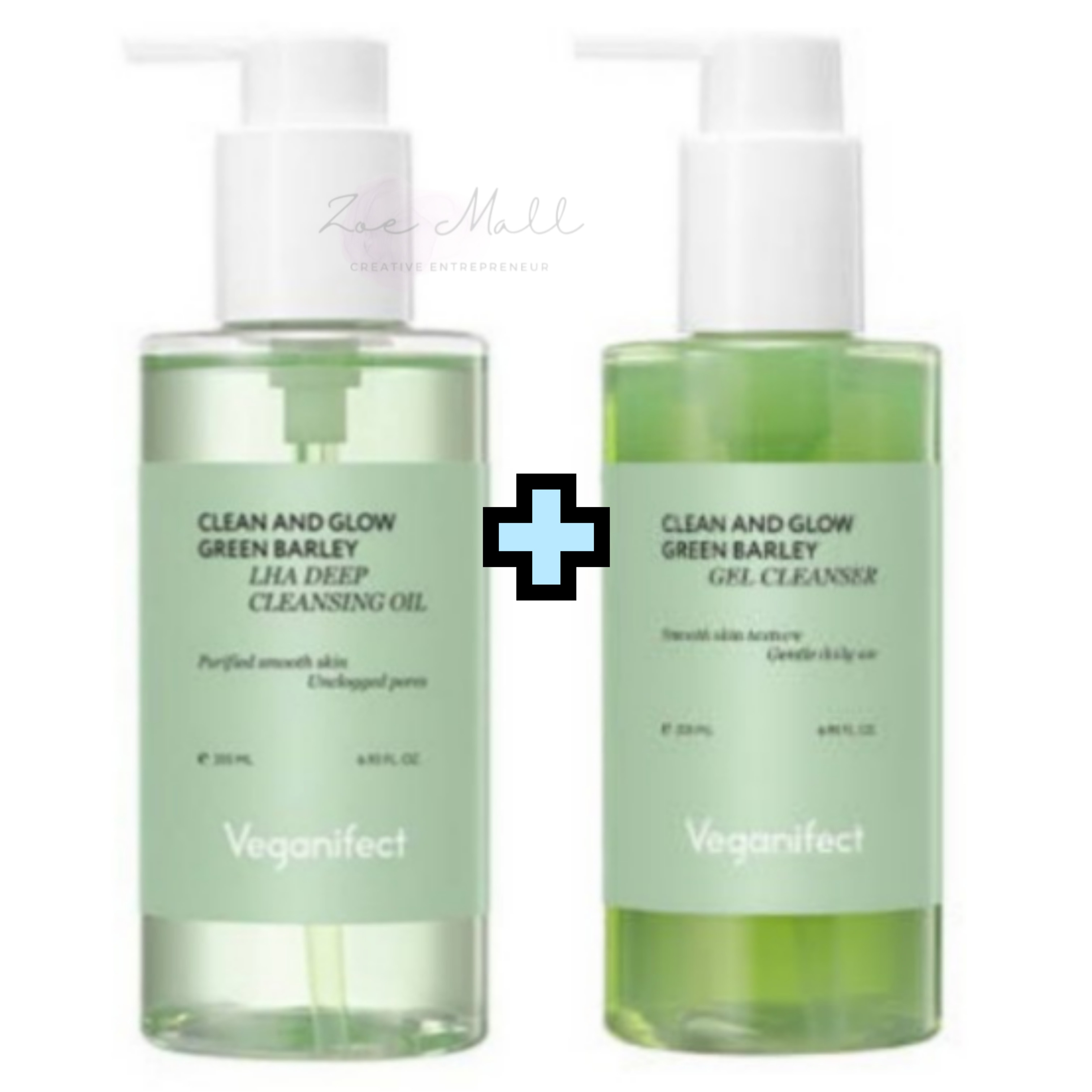 [2点クレンジングセット]青麦クレンジングジェル 205ml+LHAディープクレンジングオイル 205ml /毛穴ケア/保湿ケア/角質ケア/ 毛穴縮小／皮脂/韓国コスメ