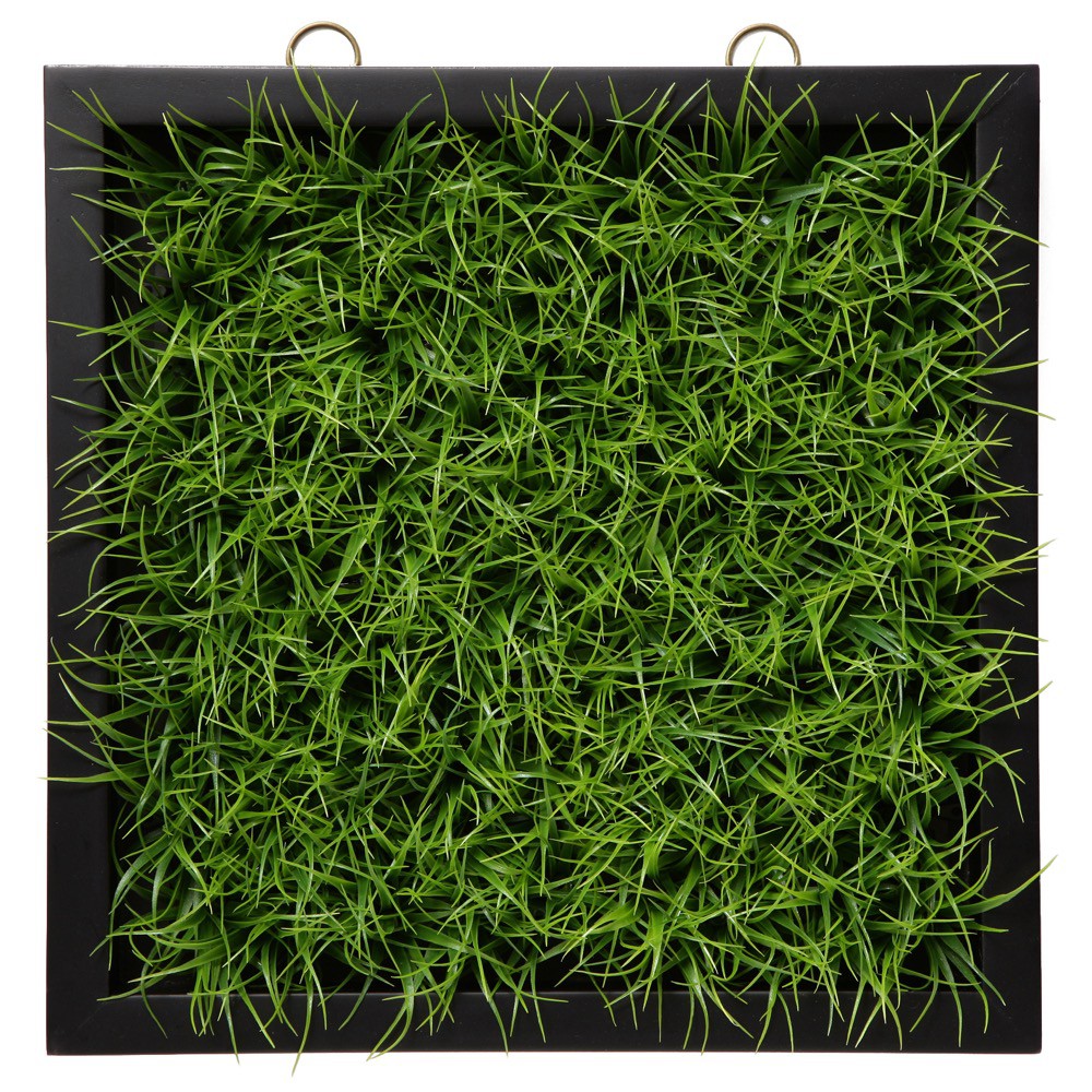 フェイクグリーン 壁掛け ウォールグリーン グラスフレーム（ロング）3030cm SC/CT触媒