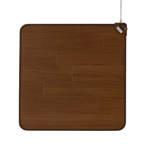 ホットテーブルマット ダークブラウン 60×60cm SB-TM60D フローリングタイプ 電気マット 抗菌・防カビ