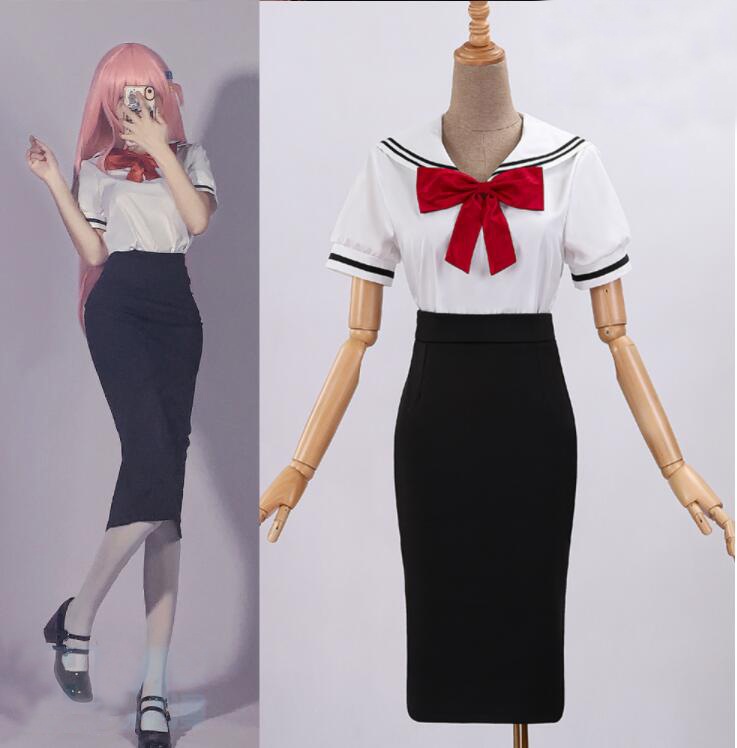 仮装 変装 ハロウィン コスチューム JK制服 コスプレ衣装 後藤一里 後藤独 ぼっちざろっく スーツ ハロウィン 2023年新作入荷コスプレ