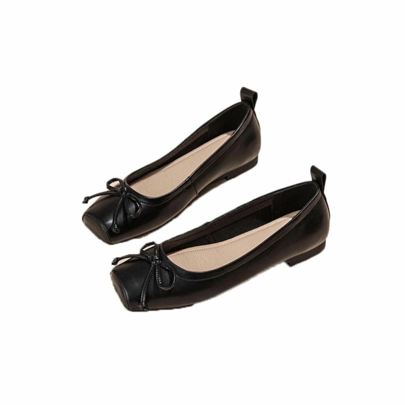 1000円OFFクーポン スクエアトゥ バレエシューズ フラットシューズ パンプス レディース リボン ぺたんこ 歩きやすい バレエパンプス おしゃれ かわいい カジュアル 痛くない 大人 美脚 パー