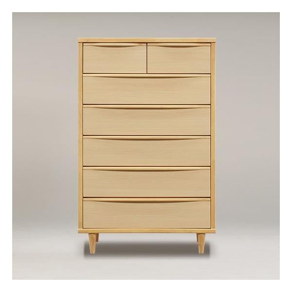 脚付き80-6段ハイチェスト/　収納6段整理タンス　　衣替え　完成品/カラー2色対応