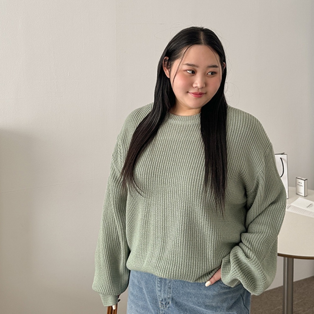 (JSTYLEのイーブレット) イーブレットクロマーラウンドネックハードニット JSTYLE