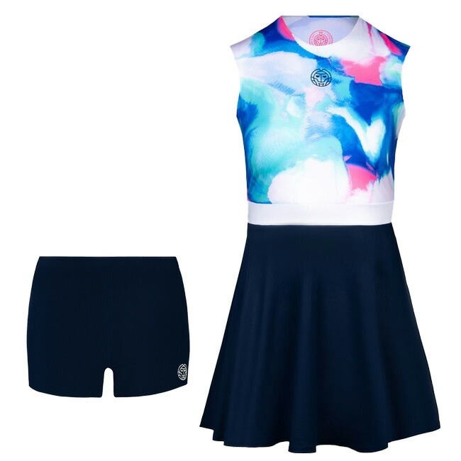 海外サイズ BIDI BADU(ビディバドゥ)レディース ジャラ(Jala) テック 2 in1 ゲームドレス W214102221-BLRO ブルー×ローズ(22y2mテニ