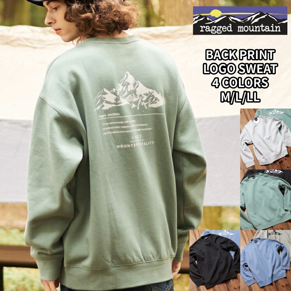 バックプリント トレーナー RAGGED MOUNTAIN ラギットマウンテン