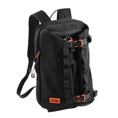 ドッペルギャンガー(DOPPELGANGER) モトバックパック メットイン 【バイク用クロロプレン素材バックパック】 容量28L ヘルメット収納可能 コンプレッションバックル付属 DBT608-BK 5,818円