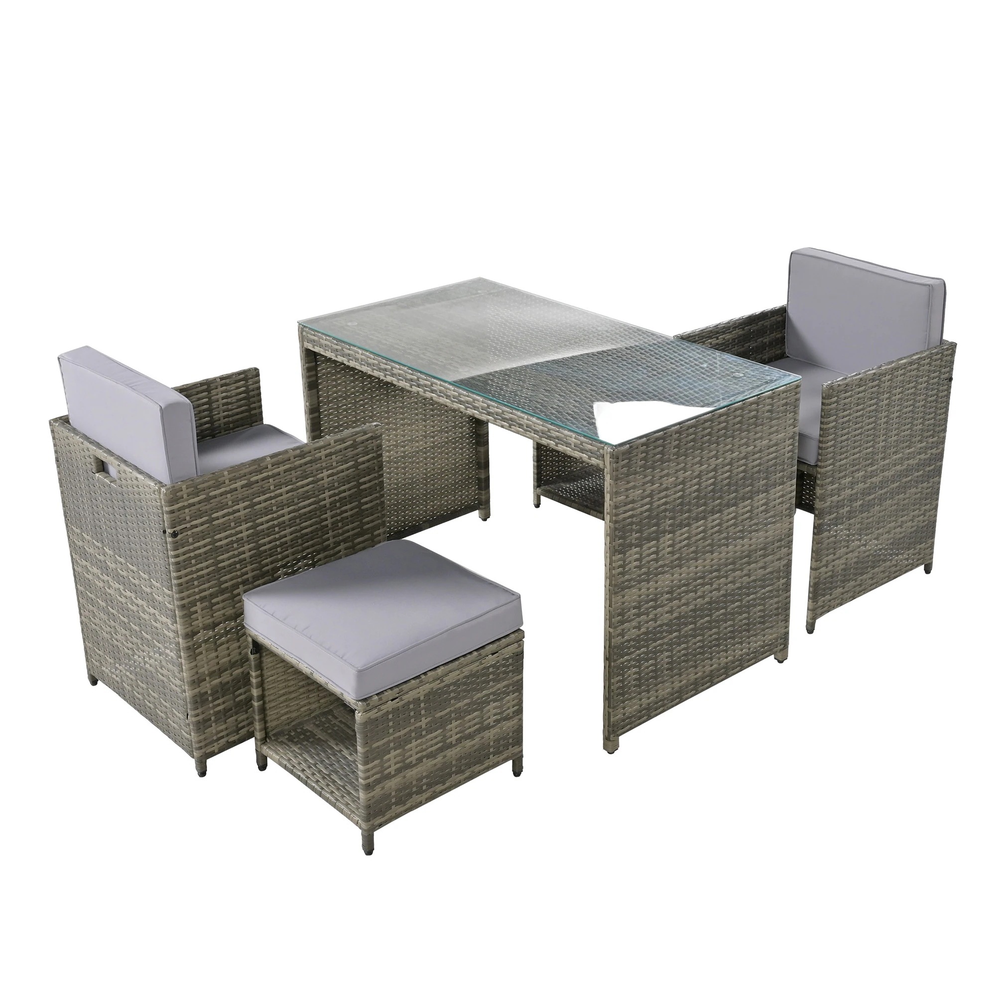 ガーデンファニチャー テーブルセット ガーデン テーブル ソファー チェアー リゾート ラタン調 組合せ自由 撥水 省スペース 耐久性 屋外家具 ホテルWF3822BAA