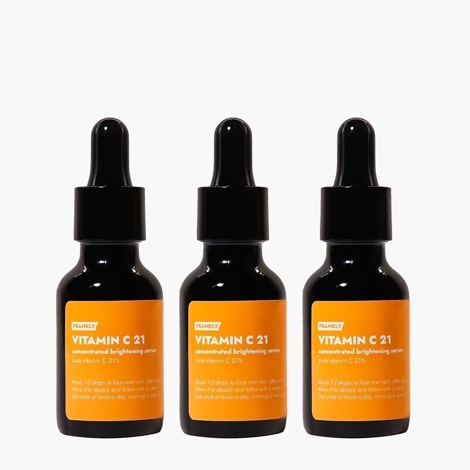 純粋ビタミンC 21% ブライトニングセラム アンプル 15ml+15ml+15ml＃雑ティーセラム ＃純粋ビタミンC ＃高含量ビタミン ＃雑ティー完璧ケア