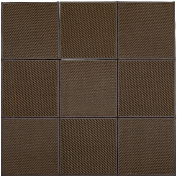 160900700 連結畳置き畳 綾模様 9面 225×225 ブラウン メーカー直送
