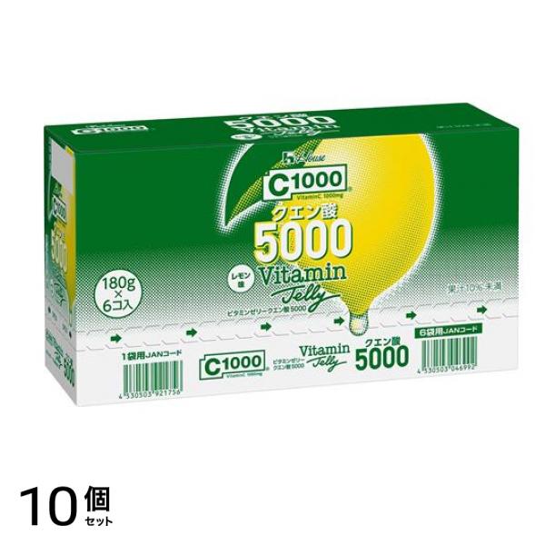 C1000ビタミンゼリークエン酸5000 180g× 6袋 10個セット