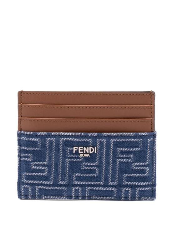 FENDI Men Business Card Wallet 7M0164 AUGO F1SCG STONE DARK NUT