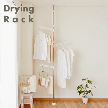 物干し つっぱり式　ワンタッチステンレス物干しポール TMH-3【 突ぱり つっぱり 突っ張り 棒 ステンレスポール 室内 物干し竿 】4977612411