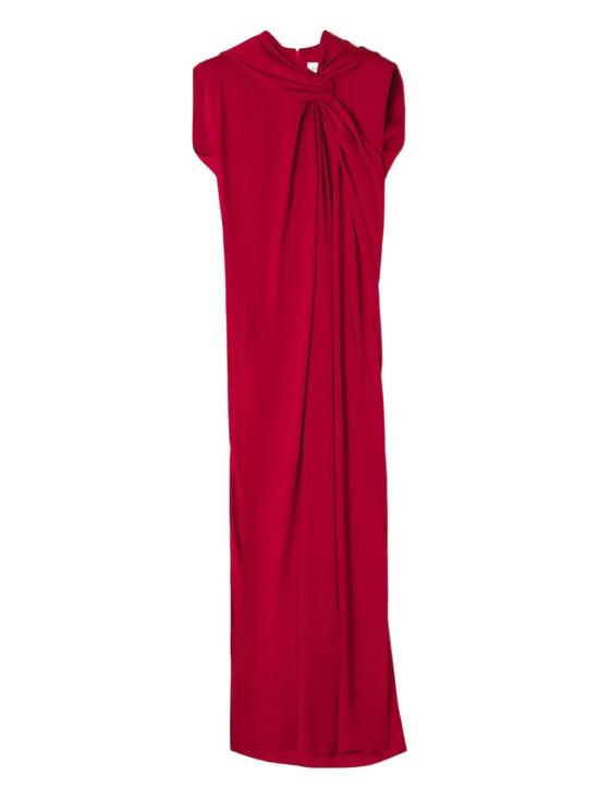 LANVIN Women Long Skirts RW DR0006 6176 H25 354 RED ANEMONE