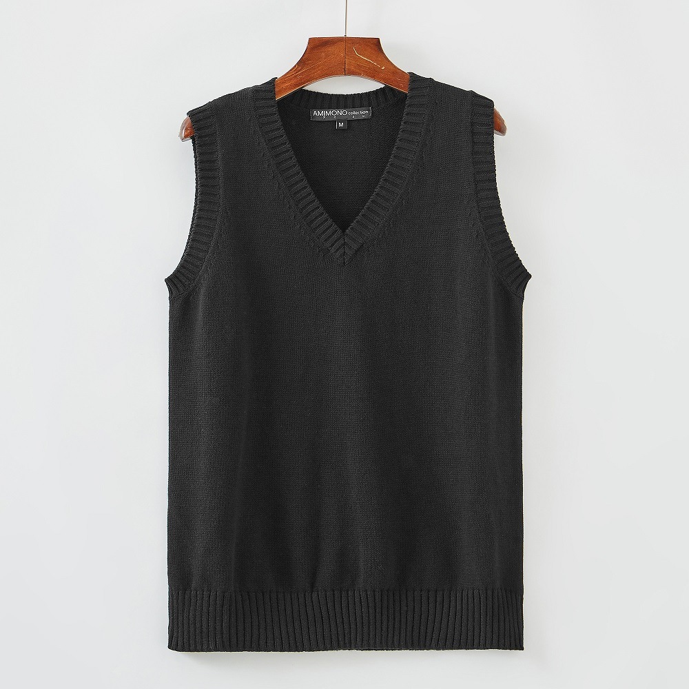 Qoo10] 年間使いやすい綿100% Vネックニット : レディース服
