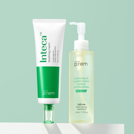 [2点セット] インテカ スージング クリーム 80ml + クレンジングオイル 210ml