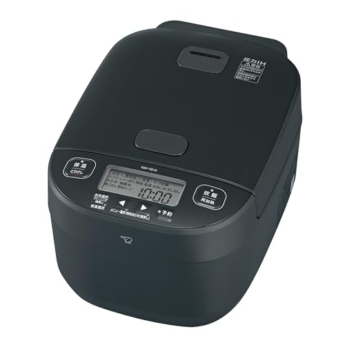 象印マホービン 炊飯器 5.5合 極め炊き 豪熱大火力 圧力IHタイプ 日本製 お手入れ点数2点 スレートブラック NW-YB10AM-BZ