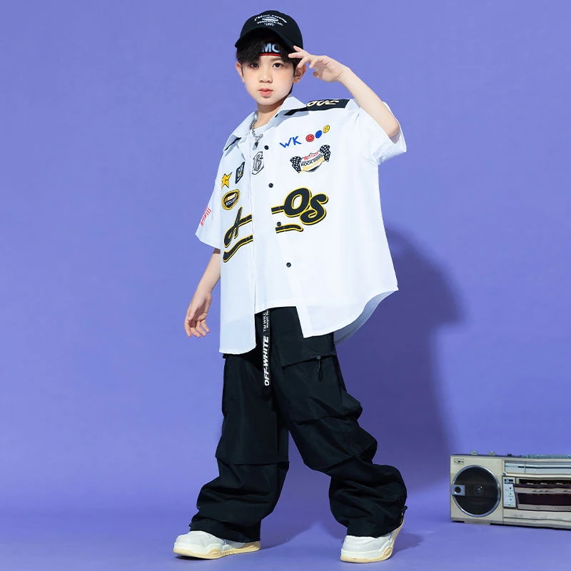 子供の街のダンスのファッション服の子供たちは街のファッション服を揚げます