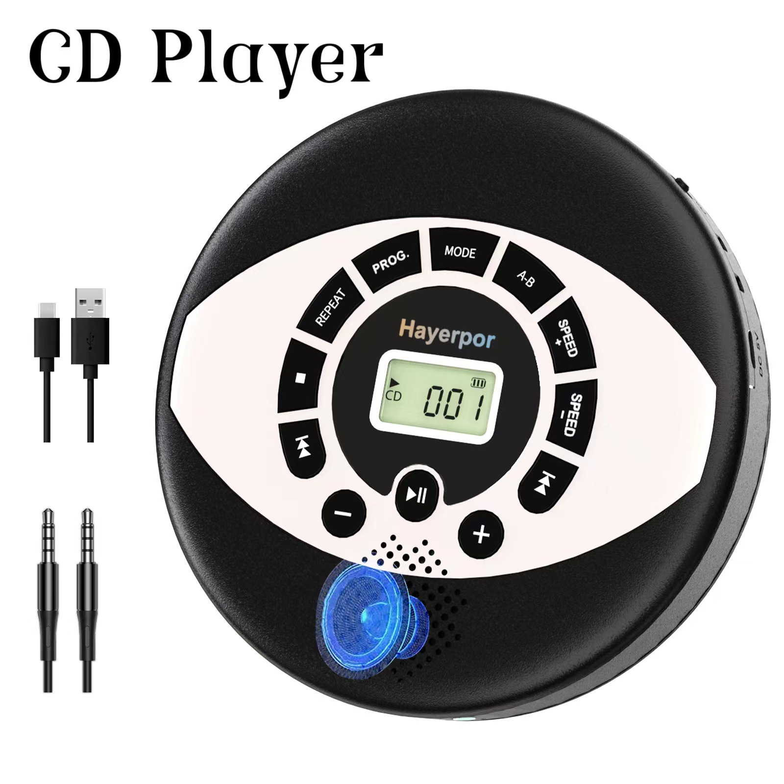 cdプレーヤー cdプレーヤー ポータブルcd音楽プレーヤー 家庭用リピート早期教育 英語cdプレーヤー ウォークマン