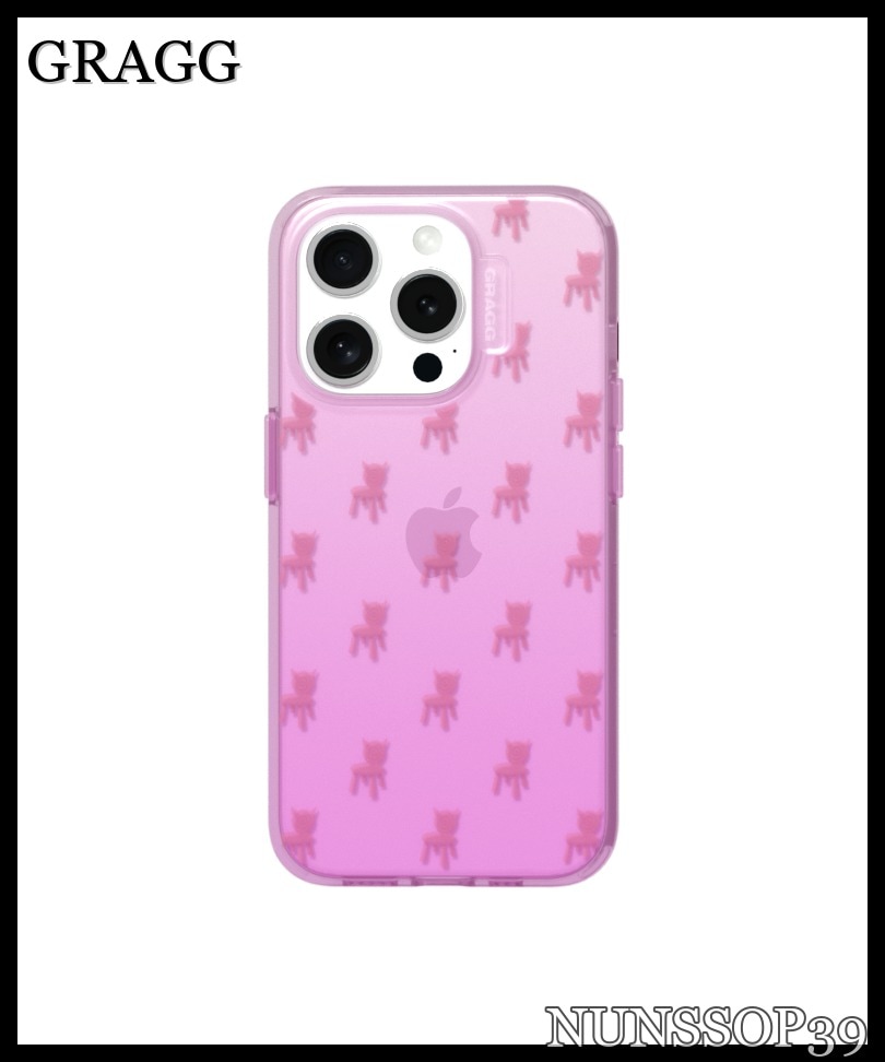 GRAGG DOUBLE SQUARE CASE-CLEAR PINK
