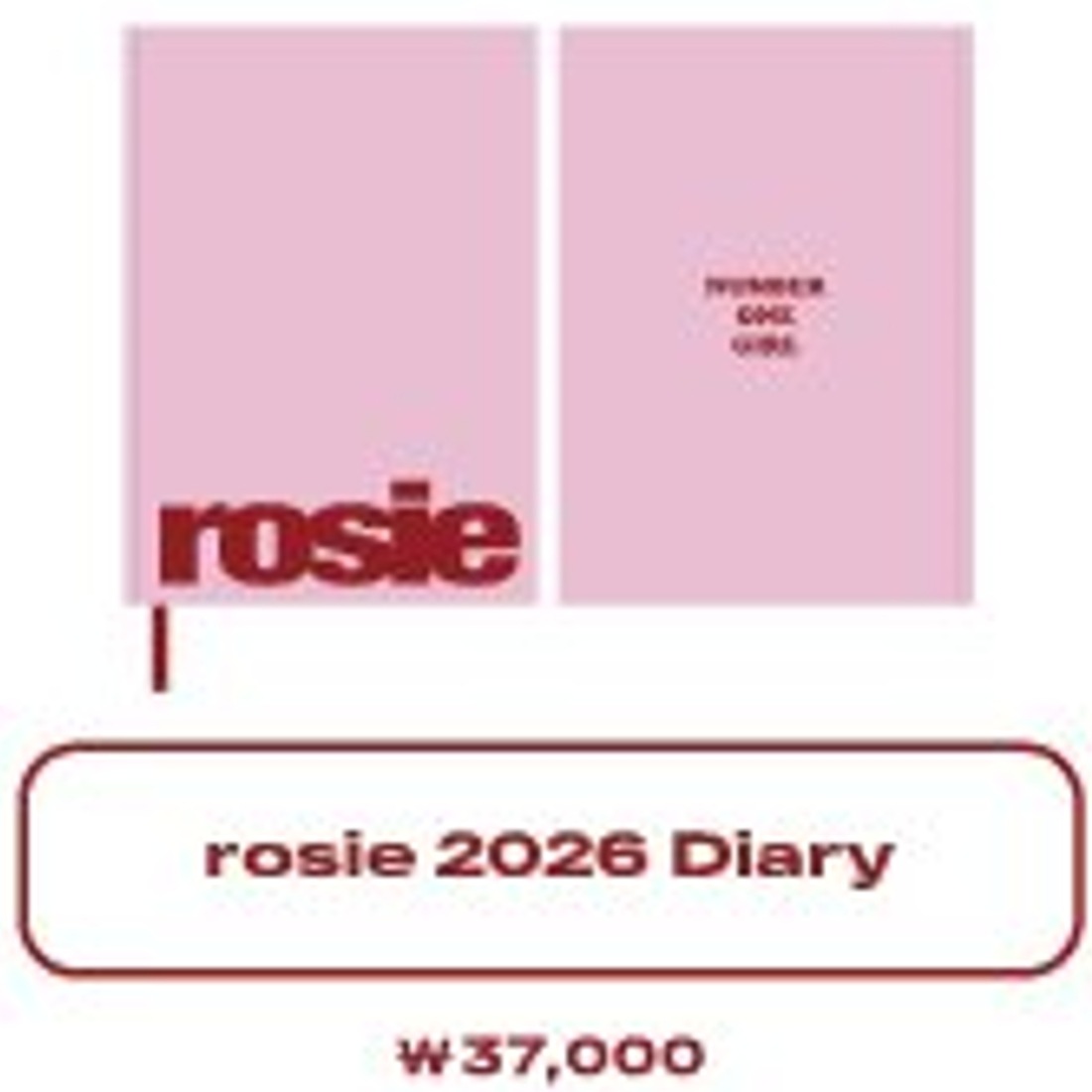 [公式] ROSE rosie 2026 Diary