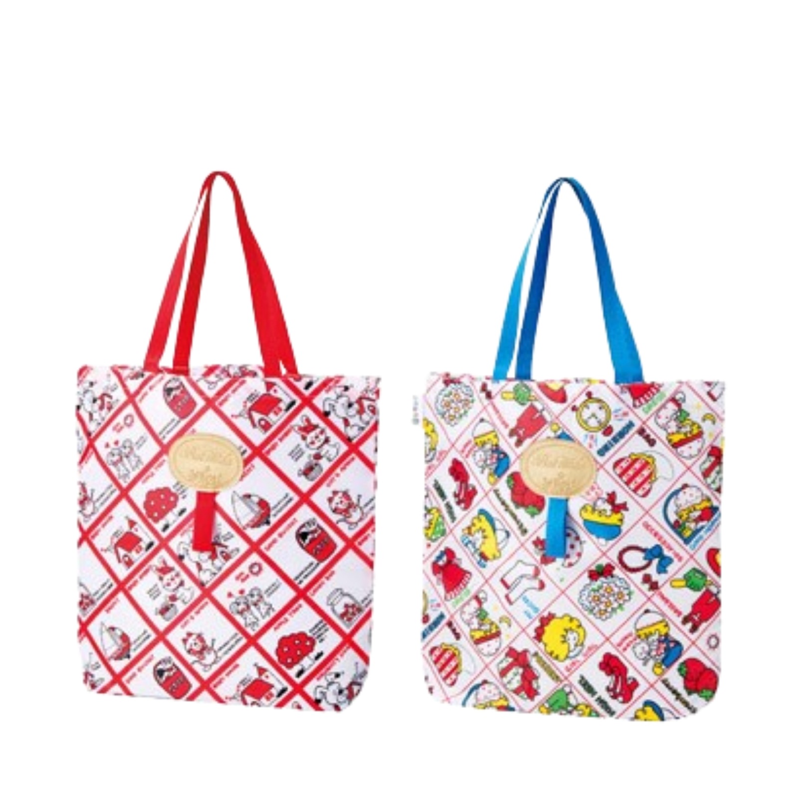 200個セット 【昭和レトロ柄がかわいい】チャーミーレトロ トートバッグ折りたたみ エコバッグ サブバッグ ギフト 景品 ノベルティ用 2柄アソート