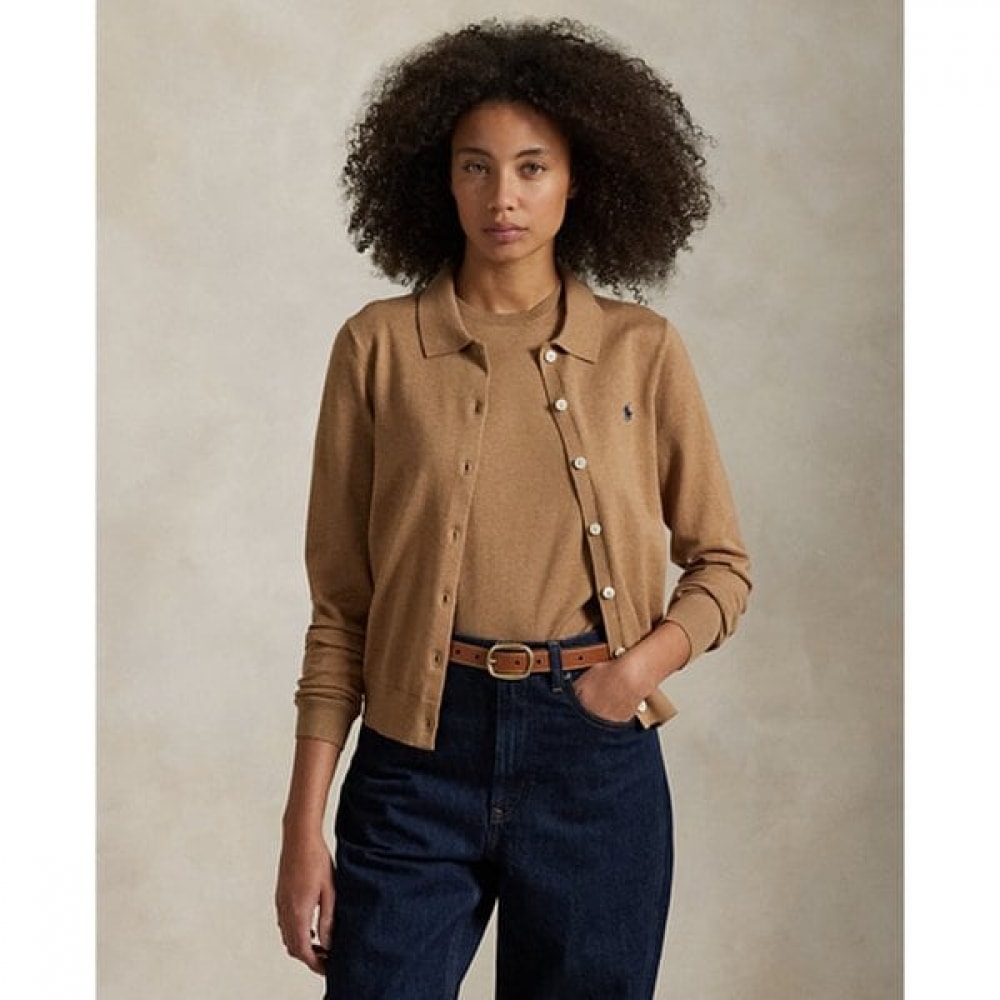 ポロラルフローレンレディースコットンブレンドポロカーディガン (WMPOSWENDW20364260)