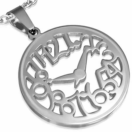 目覚まし時計ステンレスペンダントトップ ウオッチ アナログ 壁掛け 数字 サージカルステンレス316L ネックレス パーツ 男性 女性 プレゼント 首飾り アクセサリー stt00-00-0204 6,600円