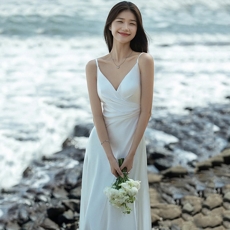 【今恋】ウェディングドレス 白 結婚式 花嫁 サイズオーダーメイド可能 成人式 お呼ばれ ウェディング 演奏会 二次会 パーティードレス 前撮り ワンピース ロングドレス メガ割 1