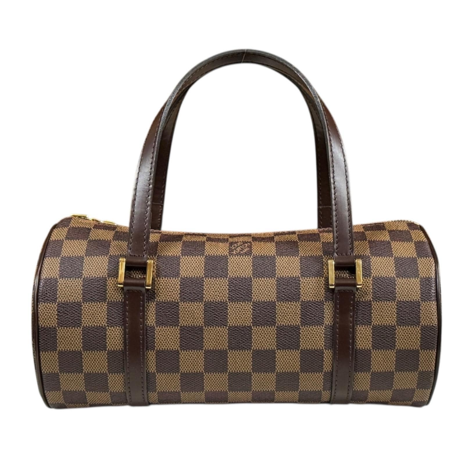 ルイヴィトン パピヨン26 ダミエ ハンドバッグ ダミエキャンバス N51304 ブラウン LOUIS VUITTON 中古