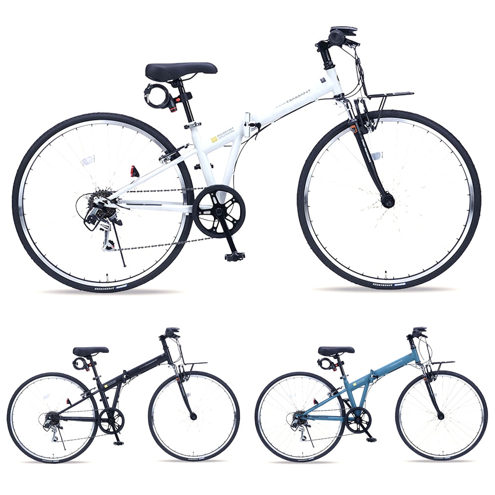 MYPALLAS クロスバイク 700C シマノ6段変速 フロントサスペンション装備 折畳機能付 MC603