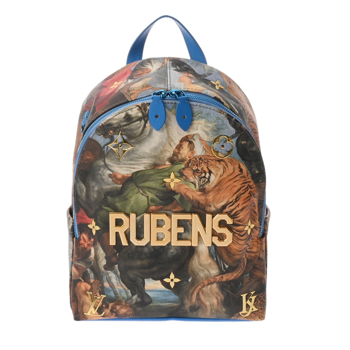 マスターズコレクション パームスプリングス ルーベンス ブルー M43335 レディース レザー リュック・デイパック Aランク 中古 銀蔵