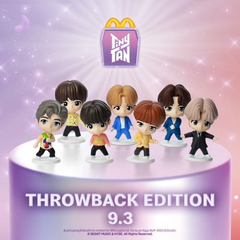 マクドナルド ハッピーセット BTS TinyTAN エディション フィギュア　7個セット　コンプリート　＋ボックスつき