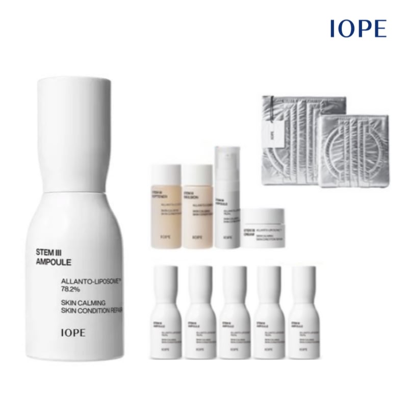 ステム3アンプル 50ml + ステム3アンプル 50ml + ステム3スキンケア4種 + メーキャップ·バッグ ギフトSET