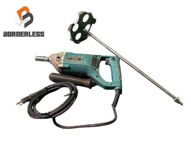 比較的綺麗です RYOBI リョービ 100V パワーミキサー PM-1511 カクハン機 かくはん機 撹拌機 101389