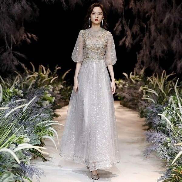 ドレス 大人 ピアノ 発表会 ロングドレス 演奏会 演奏会用ドレス 袖付き ピアノ発表会 結婚式 高校生 パーティードレス 演奏会ドレス 大きいサイズ 母親 コンクール イブニングドレス ロング 大き