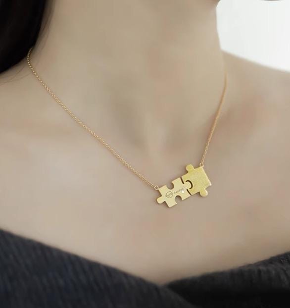 ネックレス パズル アクセサリー おしゃれ ファッション シンプル レディース かわいい