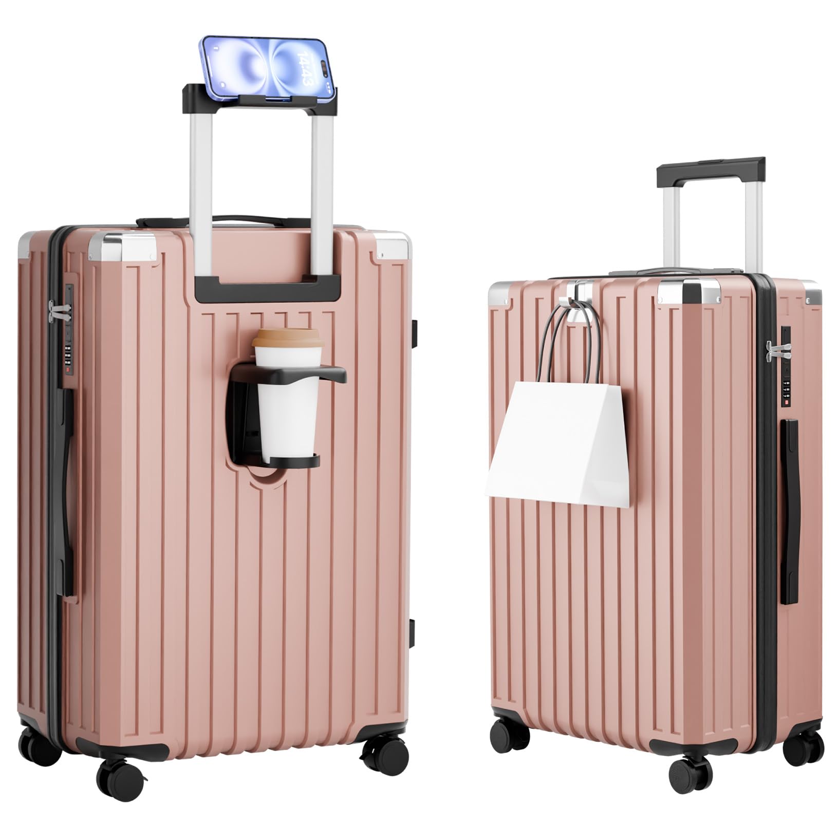 [ＡＭ Ａｏｍｏｉｄｅ] スーツケース 機内持込 超軽量 キャリーケース 大型 軽量 多機能 キャリーバッグ 静音 ダブルキャスター 耐衝撃 S/M/Lサイズ 360度回転 ストッパー付き USBポー 5,542円