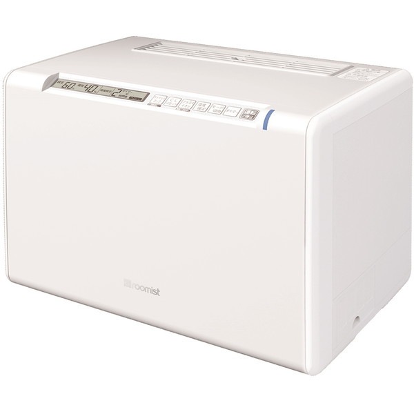 加湿器 スチーム式加湿器 木造20畳まで プレハブ洋室33畳まで SHE120XD-W クリスタルホワイト roomist