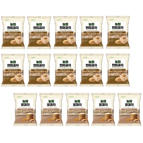 農協食品農協穀物菓子玄米80g 10個+米80g 5個