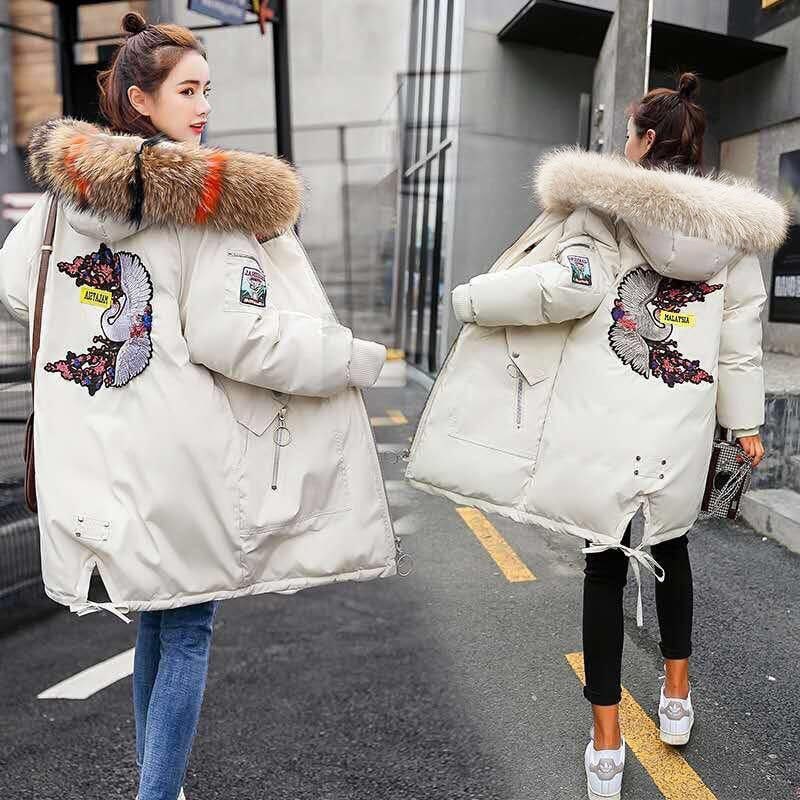 大人の魅力 中綿コート レデース 冬着 ダウンコート ロングコート アウター 刺繍 フード付き ファー 中綿ジャケット 防寒 暖かい 着痩せ ゆったり 30代 40代 50代