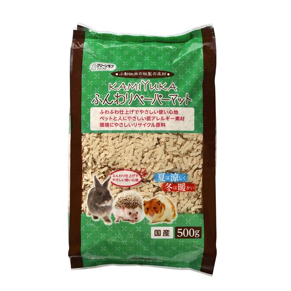 (まとめ)KAMIYUKAふんわりペーパーマット500g(ペット用品)(×10セット)