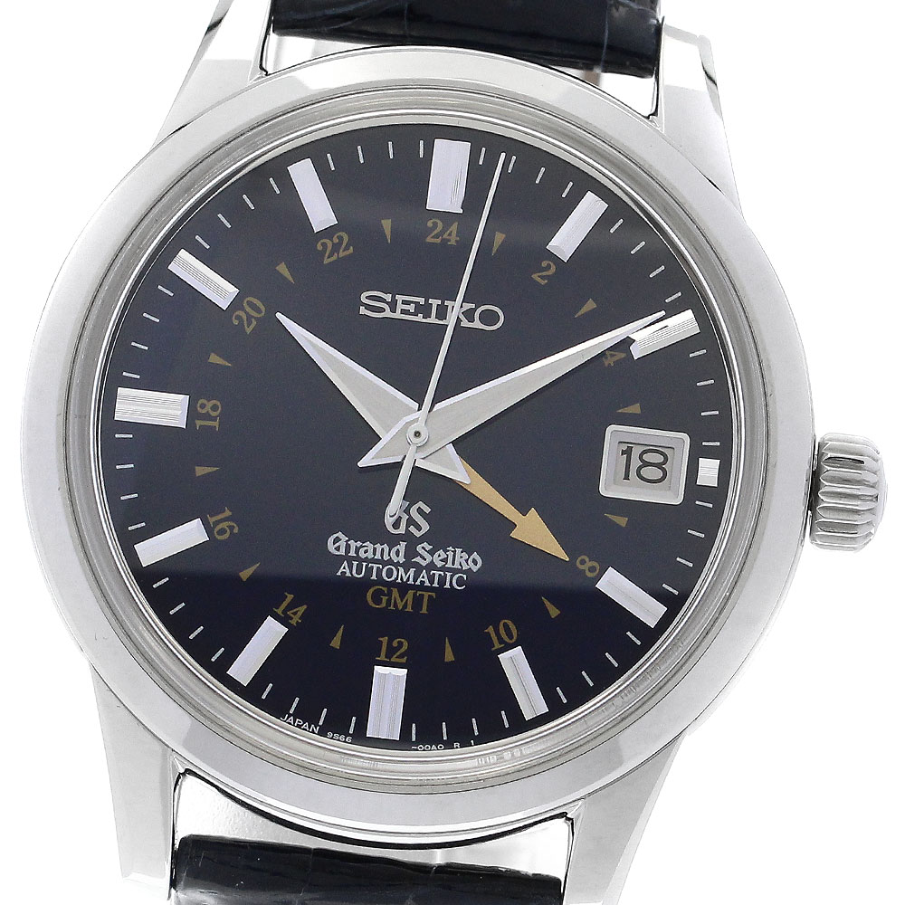 セイコー SEIKO SBGM031/9S66-00D0 グランドセイコー メカニカルGMT 10周年記念 自動巻き メンズ 美品 箱付き_889679【中古】