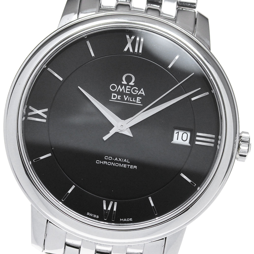 オメガ OMEGA 424.10.37.20.01.001 デビル プレステージ コーアクシャル 自動巻き メンズ 良品 _834965【中古】