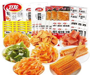 49袋多味組合-中華人気のおやつ辣条ピリ辛いスナック菓子ラーティアオ直接食