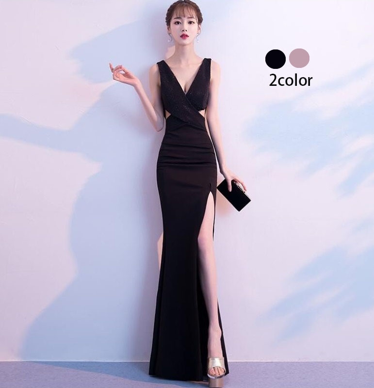 マーメイドドレスカラードレス 演奏会 Long dress ウェディングドレス パーティードレス ロングドレス ナイトドレス 披露宴 結婚式 演奏会 ステージ衣装 二次会 20代 30代 40代 上品